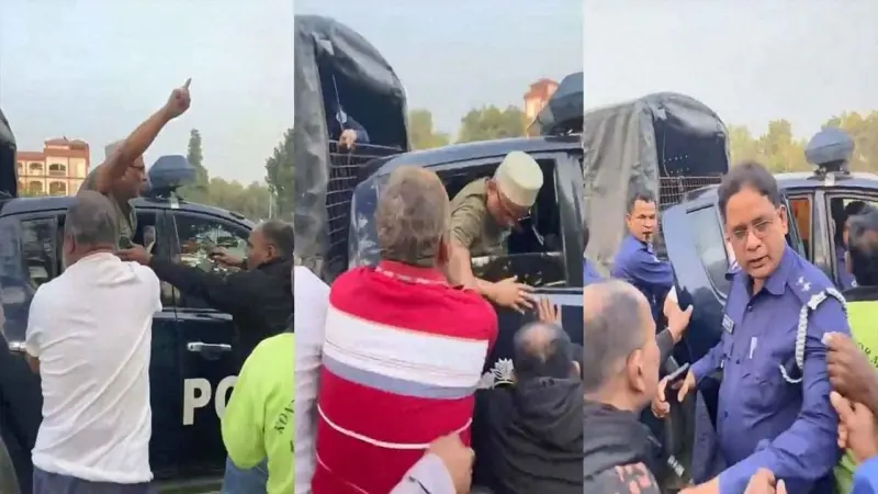 পুলিশ সদস্যকে আহত করে গাড়ি থেকে আ. লীগ নেতাকে ছিনিয়ে নিলো নেতাকর্মীরা